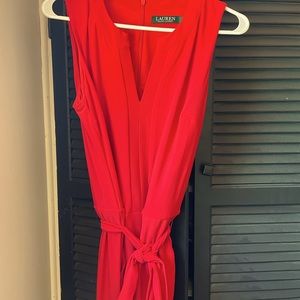 Red jumpsuit
